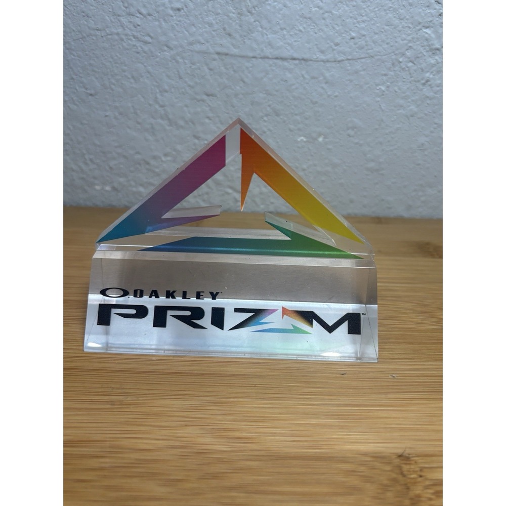 Oakley Prizm Acrylic Store Display Prism Sign Rainbow Advertising Dealer Sign